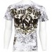 Raw State AFFLICTION Men T-Shirt LIVE FREE Cross Wing